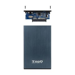 TooQ TQE-2527PB Caja Externa Disco Duro Portátil 2.5" (9.5mm) USB 3.1 Gen 1 hasta 4TB SATA III Aluminio Azul Pacífico