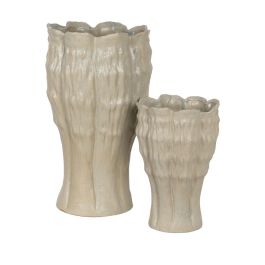 Jarrón Verde Cerámica Decoración 25,50 X 25 X 38,50 cm