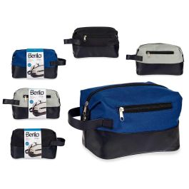 Neceser Berilo con cremallera, colores oscuros - 11.5x15x24.5 cm (12 Unidades) Precio: 75.58999954. SKU: B1FG2JN9LK