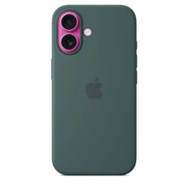 Apple iPhone 16 Funda de Silicona con MagSafe Verde Lago