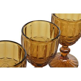 Copa Basicos DKD Home Decor Ambar 8 x 15.5 x 8 cm Set de 6