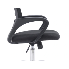 Q-connect Silla de Oficina Siena Malla Base Metálica Premium Color Negro