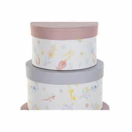 Caja Shabby DKD Home Decor Multicolor Azul 37.5 x 18 x 37.5 cm Set de 10 Caja Shabby DKD Home Decor Multicolor Azul 37.5 x 18 x 37.5 cm Set de 10