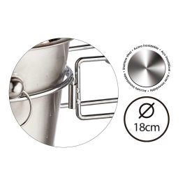 Soporte para cubitera de acero inoxidable 18 cm Kinvara (12 Unidades) Soporte para cubitera de acero inoxidable 18 cm Kinvara (12 Unidades)