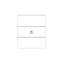 JBLPRO Cubierta para Equipo de Sonido 103cm Ancho x 12cm Alto x 132cm Largo