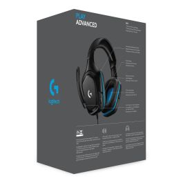 Auriculares con Micrófono Gaming Logitech 981-000770 Azul Negro