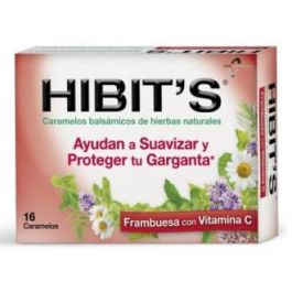 HIBITS Caramelos Garganta Frambuesa 16 unidades para el cuidado y protección de la garganta con efecto balsámico Precio: 7.9899996. SKU: B1CFS7MVQN