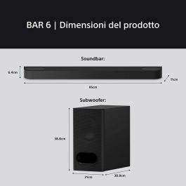 Barra de Sonido Sony HTB600 350W Negro