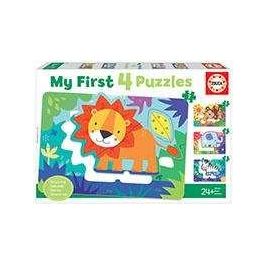 Puzzles progresivos 5-6-7-8 piezas animales de la selva my first puzzles Puzzles progresivos 5-6-7-8 piezas animales de la selva my first puzzles