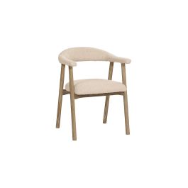 DKD Home Decor 2c24 Sillón Urban Blanco Tapizado, Fresno y Poliéster, Acabado Decapé, 56x75x57 cm Precio: 200.90000018. SKU: B1F7MJQMGB