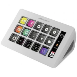 Mars Gaming Stream Deck Slim MSD-ONE 15 Teclas LCD Blanco