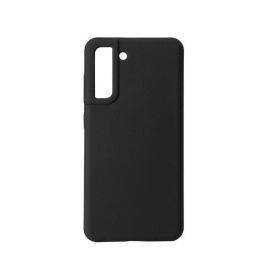 eSTUFF Funda Silicona Madrid para Samsung Galaxy S21 FE 5G - Protección trasera y lateral, tacto suave, forro microfibra, Negra
