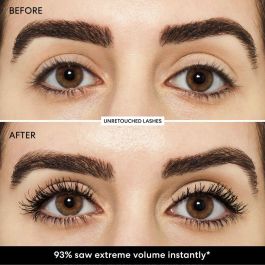 bareMinerals MAXIMIST Máscara de Pestañas Voluminizadora Phyto-Fiber Vegana con Cepillo Fibras Naranja Recicladas y Microalgas 9 ml