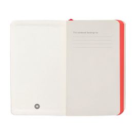 Cuaderno Con Gomilla Antartik Notes Tapa Blanda A6 Hojas Lisas Negro Y Rojo 100 Hojas 80 gr Fsc