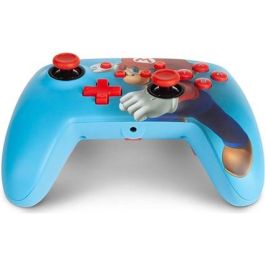 Power A 1518605-02 Mando con Cable Mario Punch para Nintendo Switch, con Diseño Mejorado y Botones Programables