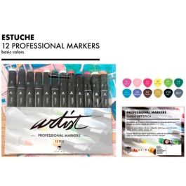 Alex Bog Rotuladores Gama Artist Doble Punta Fina-Biselada Estuche 12 Ud C-Surtidos Básicos Precio: 5.50000055. SKU: B14DZV92YQ