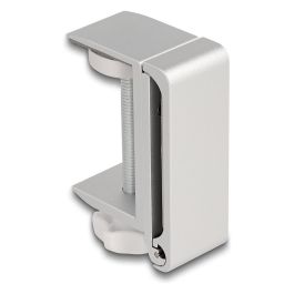 DeLOCK Soporte para Auriculares Ajustable para Mesa, Aluminio Plata, 83x123x30 mm, Cualquier Marca