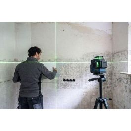 Bosch Professional GLL 12V-100-33 CG, Nivel Láser Verde 3 Líneas, Alcance 100m, Precisión ±0.3 mm/m