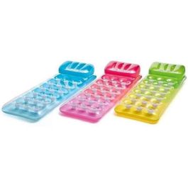 Intex Colchoneta hinchable con reposacabeza, 188 x 71 cm, colores surtidos, transparente con fondo colorido, 18 alojamientos posavasos Intex Colchoneta hinchable con reposacabeza, 188 x 71 cm, colores surtidos, transparente con fondo colorido, 18 alojamientos posavasos