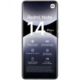 Xiaomi Redmi Note 14 Pro+ Smartphone 5G 12GB RAM 512GB 6.67" AMOLED 200MP Cámara Negro | Procesador Snapdragon 7s Gen 3 Batería 5110 mAh Carga 120W IP68