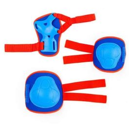 Set de protecciones azul 6 piezas talla m.