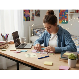 Imaginovo Notas Adhesivas Gatito, 20 Piezas Tamaños Surtidos, Diseño Fantasía Divertido para Niños