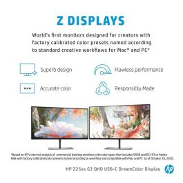 HP Z25xs G3 Monitor 25" Quad HD
