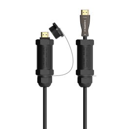 AISENS - CABLE HDMI V2.1 AOC CON ARMADURA ULTRA ALTA VELOCIDAD / HEC 8K@60HZ 4K@120HZ 4:4:4 48GBPS, A/M-A/M, NEGRO, 30M Precio: 129.98999992. SKU: B19XSWQJ6M