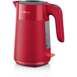 Hervidor - BOSCH - TWK2M164 MyMoment - Rojo mate - indicador de taza - nivel de agua visible en el mango