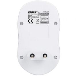 Smartwares 10.013.04 Luz de Noche LED con Sensor de Movimiento, Enchufable, 0.4W, Apagado Automático, Blanca