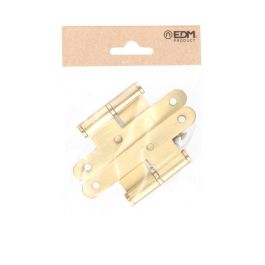 Pernio sin remate pn04 izquierda 100x58mm latón satinado Pernio sin remate pn04 izquierda 100x58mm latón satinado