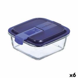 Fiambrera Hermética Luminarc Easy Box Azul Vidrio (760 ml) (6 Unidades) Precio: 48.94999945. SKU: S2709837