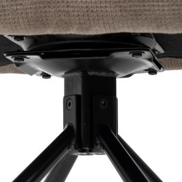 Silla Taupe Giratorio Tejido-Metal 62 X 65 X 82 cm