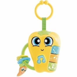 Lisciani Giochi LIS8008324109883 Pepper Sonajero Electrónico CAROTINA BABY con Sonidos y Melodías Alegres y Mordedores