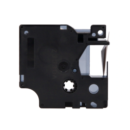 Q-connect Cinta Compatible Rotuladora Dymo 1000 Negro-Blanco 12mm x 7mt Oficina Hogar Escuela Hospital