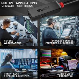 Lindy - Cable de extensión activo USB 3.0 Slim, 5 metros, USB-A macho a USB-A hembra, transferencia hasta 5 Gbps, con entrada de alimentación DC