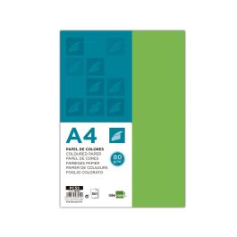 Papel Color Liderpapel A4 80 gr Verde Paquete De 100 Hojas