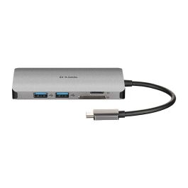 D-LINK DUB-M810 Hub USB 3.0, 3 Puertos USB-A, 1 Puerto HDMI, 1 Puerto USB-C, 1 Puerto LAN, Lector Tarjetas, Gris
