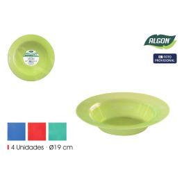 Set de 4 Platos Hondos PP 19 cm Algon - Colores Variados (24 Unidades) Precio: 30.50000052. SKU: B17A6XMLZ4