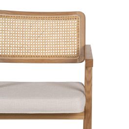 Silla Brazos Natural Madera / Fibra 56 X 55 X 81 cm