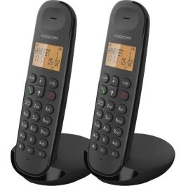 Teléfono fijo inalámbrico - LOGICOM - DECT ILOA 250 DUO - Negro - Sin contestador automático