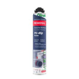 Penosil Pu-46 Espuma de Poliuretano Multiuso para Pistola, Monocomponente Autoexpandible, Adhesión Multimateriales, Pintable, 750 ml