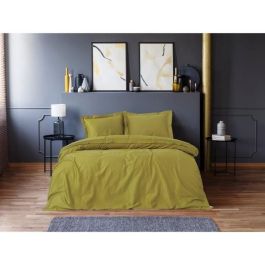 ASI8684283137596 Juego de Cama: 1 Funda Nórdica 220x240 cm + 2 Fundas Almohada 60x60 cm, 100% Algodón Satén, Verde