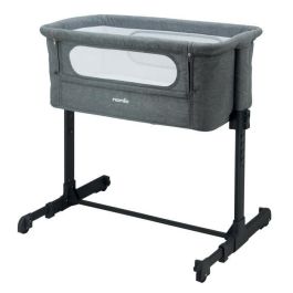 Nania Cama Cododo DODI Gris para Bebés 0-6 Meses, Ajustable 5 Alturas de Cama y Colchón 4 cm Incluido