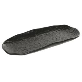 DKD Home Decor Bandeja Horeca Negra de Porcelana con Relieve, Apta para Microondas y Lavavajillas, 30x12.5x2 cm, Pack 6 Unidades Precio: 45.78999975. SKU: B1HWZNQNKT