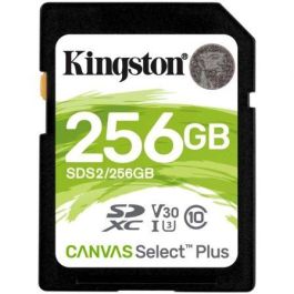 Kingston SDS2/256GB Tarjeta de Memoria SDXC CANVAS Select Plus 256GB UHS-I U3 V30 100/85MB/s Full HD 1080p