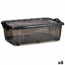 Caja de Almacenamiento con Ruedas Antracita Plástico 30 L 40 x 20,5 x 63 cm (6 Unidades) Precio: 96.79000056. SKU: B1D7RHY3S6