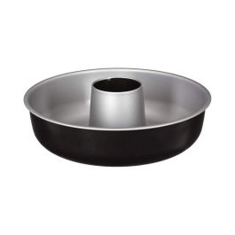 5Five Molde Redondo Savarin de Aluminio Ø25 cm Cromado/Negro para Repostería