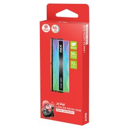 ADATA AX5U6400C3216G-CLANRSG Memoria RAM DDR5 16GB 6400MHz CL32 Lancer Neon RGB Intel XMP AMD EXPO Plata