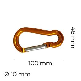 Mosqueton aluminio ø10mm x 10cm colores surtidos edm Mosqueton aluminio ø10mm x 10cm colores surtidos edm
